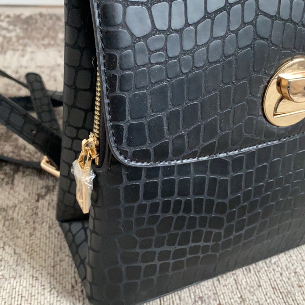 Moonlight Croc Embossed Backpack - Picture 4 of 6